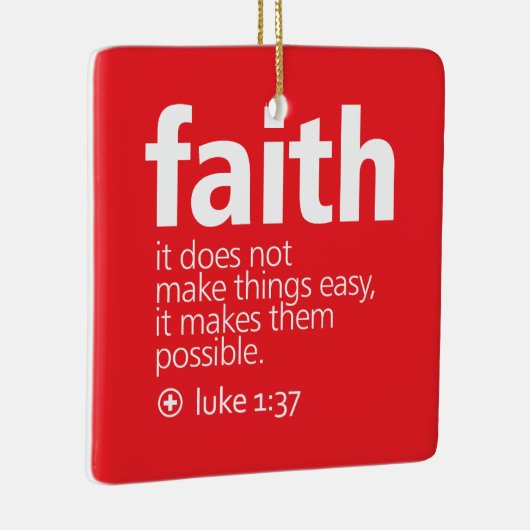 Faith Keramisch Ornament (Rechts)