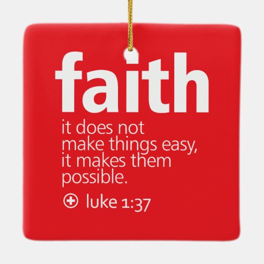 Faith Keramisch Ornament (Achterkant)