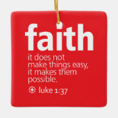 Faith Keramisch Ornament (Voorkant)