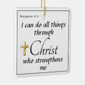 Faith kerstsieraad keramisch ornament (Rechts)