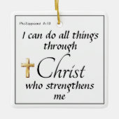 Faith kerstsieraad keramisch ornament (Voorkant)