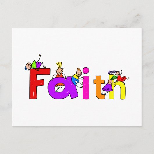 Faith Kinder Briefkaart (Voorkant)