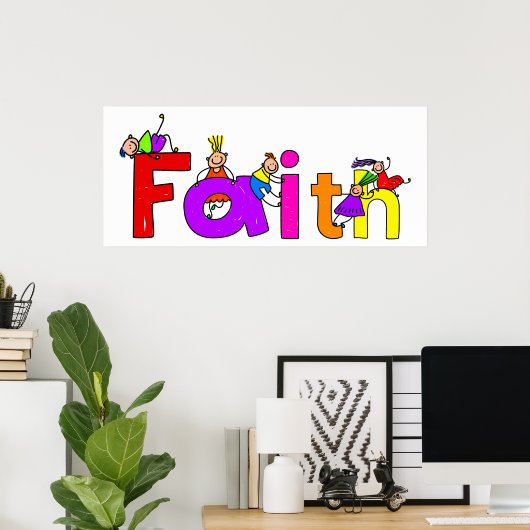 Faith Kinder Poster (Thuiskantoor)