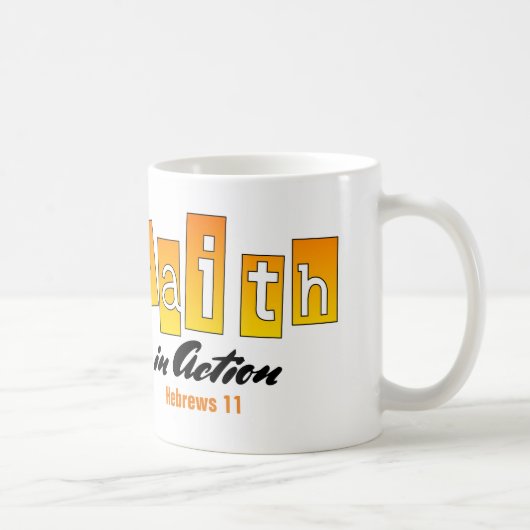 Faith - Klassieke witte Mok (Rechts)