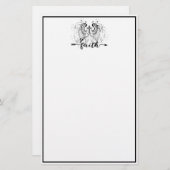 Faith kruis briefpapier (Voorkant / Achterkant)
