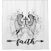 Faith kruis douchegordijn (Voorkant)
