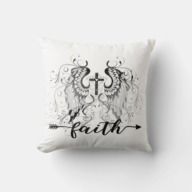 Faith kruis kussen (Voorkant)