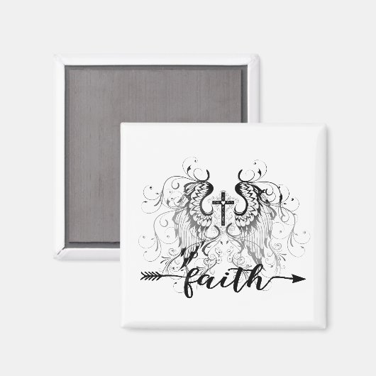 Faith kruis magneet (Voorkant / Achterkant)