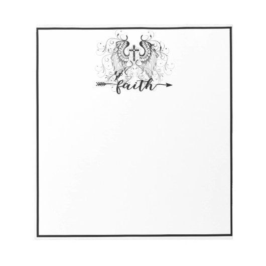 Faith kruis notitieblok (Voorkant)