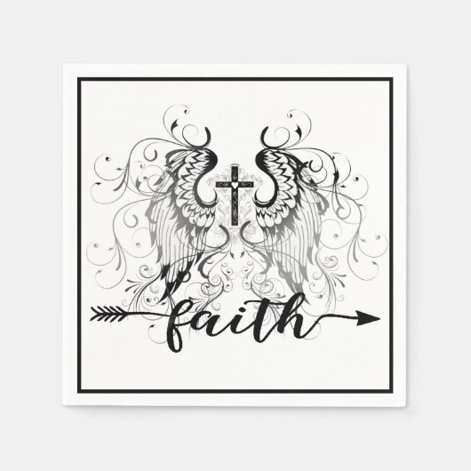 Faith kruis servet (Voorkant)