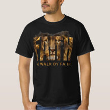 Faith Leeuw T-shirt Zwart