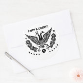 Faith & Liberty Stickers (Envelop)