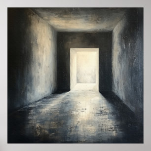 Faith Light in the Darkness Inspirerend quote Poster