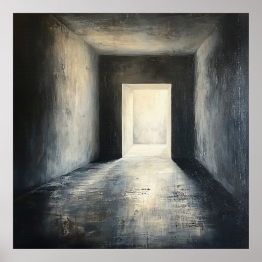 Faith Light in the Darkness Inspirerend quote Poster (Voorkant)