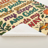  Faith Lights My Path Christian Art - Inspirationa Sherpa Deken (3/4)