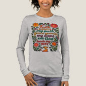  Faith Lights My Path Christian Art - Inspirationa Tri-Blend Shirt (Voorkant)
