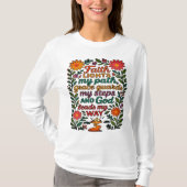 Faith Lights My Path Christian Art - Inspirational T-shirt (Voorkant)