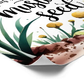 Faith Like A Mustard Seed Christelijke Kwekerij Ku Poster (Hoek)