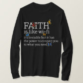 Faith Like Wi Fi Christian Religious Mother T-shirt (Design voorkant)