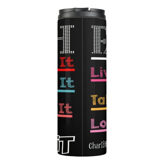 Faith Live Love Walk Grow Thermosbeker (Achterkant)