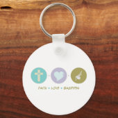 Faith Love Bagpipes Sleutelhanger (Voorkant)