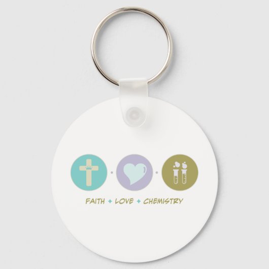 Faith Love Chemistry Sleutelhanger (Voorkant)