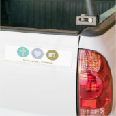 Faith Love Climming Bumpersticker (Op Truck)