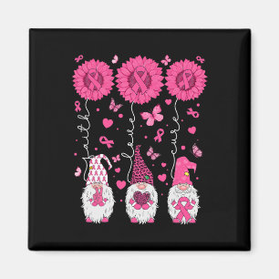 Faith Love Cure Gnomes Zonnebloem Borstkanker Awa Magneet