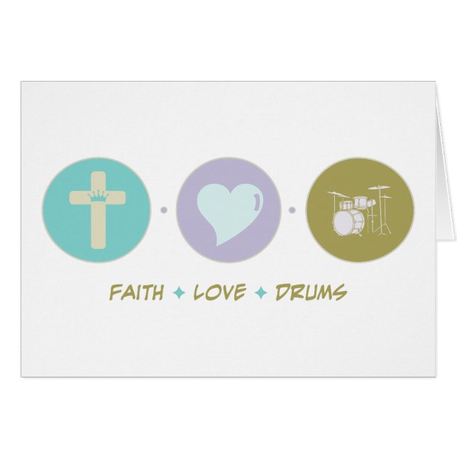 Faith Love Drums (Voorkant Horizontaal)