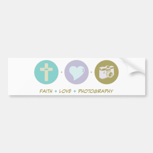Faith Love Fotografie Bumpersticker (Voorkant)
