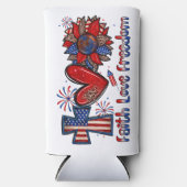 Faith Love Freedom Seltzer Koelbox Seltzer Blikjeskoeler (Voorkant)