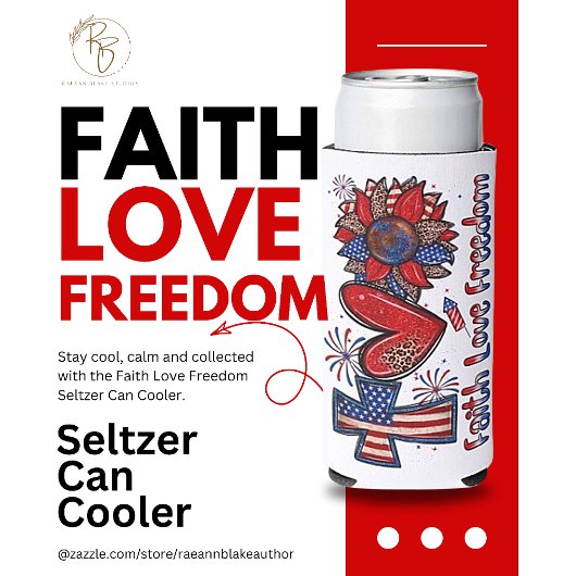Faith Love Freedom Seltzer Koelbox Seltzer Blikjeskoeler
