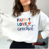 Faith Love gehaakte Christelijk gehaakte sweatshir Trui
