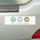 Faith Love Heavy Equipment Bumpersticker (Op auto)