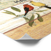 Faith, Love, Hope Bird Poster (Hoek)