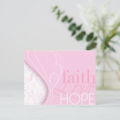 Faith Love Hope Briefkaart (Staand voorkant)