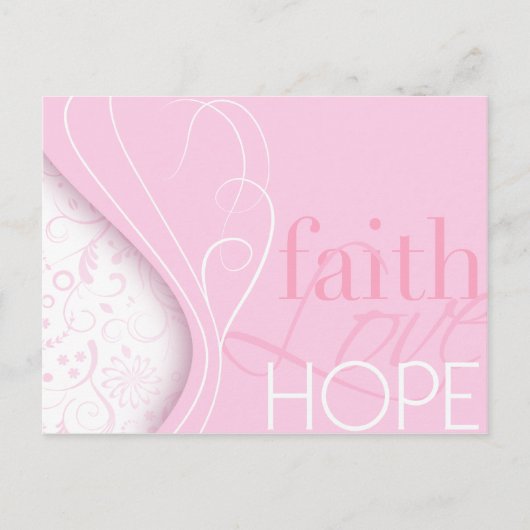 Faith Love Hope Briefkaart (Voorkant)