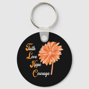 Faith Love Hope moeit Aml Leukemia Awareness Sleutelhanger