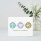 Faith Love Kendo Briefkaart (Staand voorkant)