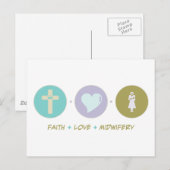 Faith Love Midwifery Briefkaart (Voorkant / Achterkant)