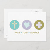 Faith Love Nursing Briefkaart (Voorkant / Achterkant)