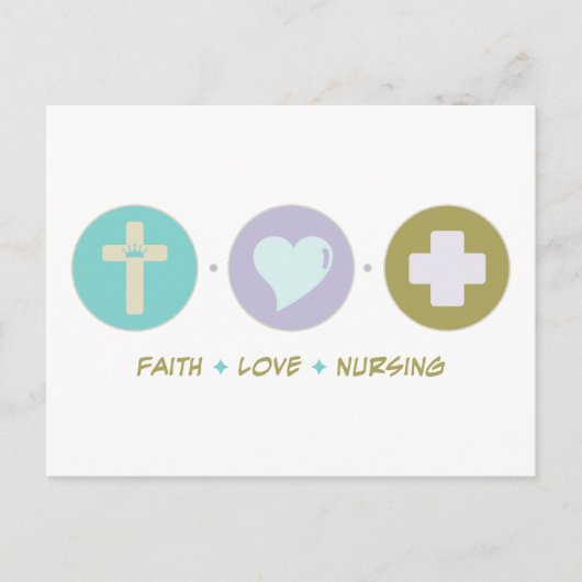Faith Love Nursing Briefkaart (Voorkant)