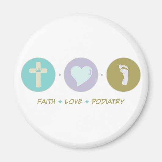 Faith Love Podiatry Magneet (Voorkant)