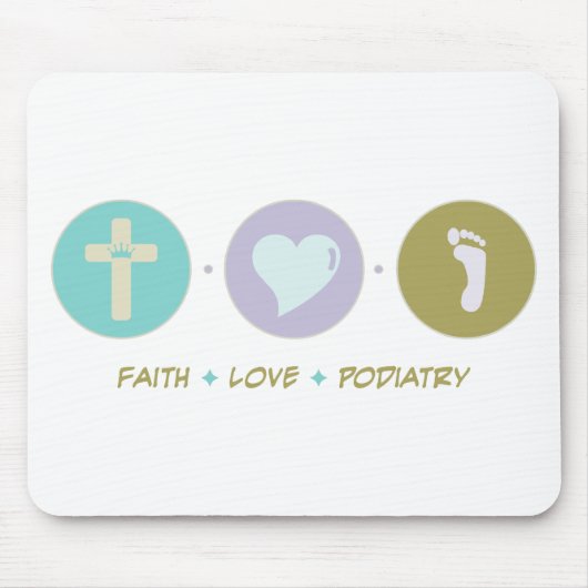 Faith Love Podiatry Muismat (Voorkant)