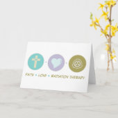 Faith Love Radiation Therapy Kaart (Gele Bloem)