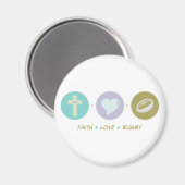 Faith Love Rugby Magneet (Voorkant / Achterkant)