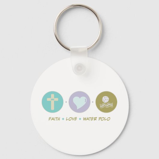Faith Love Water Polo Sleutelhanger (Voorkant)
