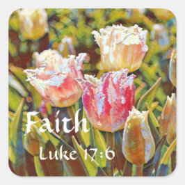 Faith Luke Tulip Sticker