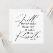 Faith maakt dingen mogelijk kaart (Voorkant / Achterkant in situ)