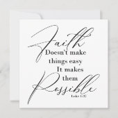 Faith maakt dingen mogelijk kaart (Voorkant)